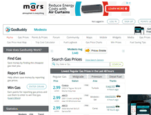 Tablet Screenshot of modestogasprices.com